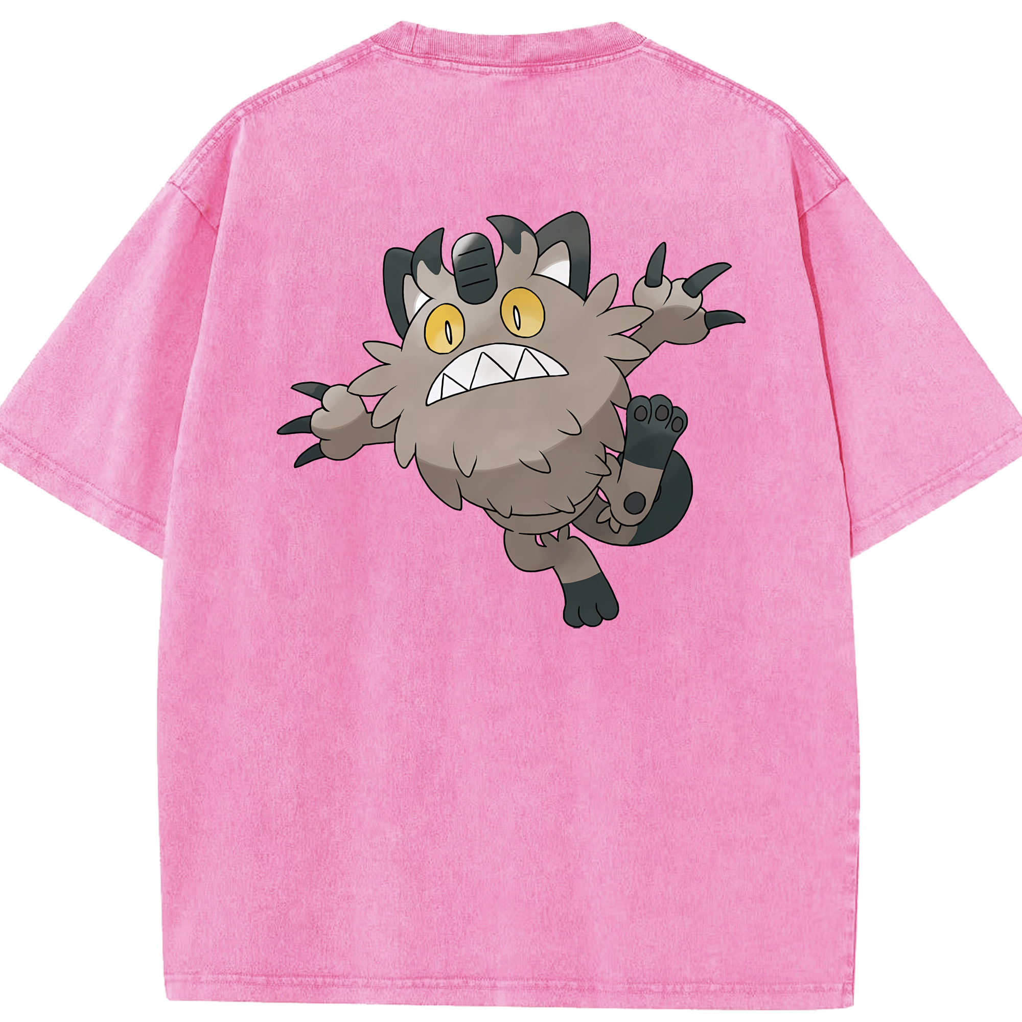 （画像用） ポケットモンスター Pokémon 綿100% ヴィンテージ風 半袖Tシャツ（背面プリント）